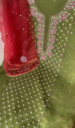 Gala and neckline, fine resham work