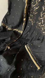Badla work and mukaish work along the panel