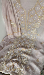 Beads, sequins and cutdana along the panel