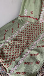 Front panel worked with beads, sequins and cutdana
