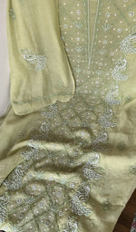 Beads, sequins and cutdana along the panel