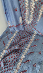 Beads, sequins and cutdana along the panel