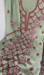 Beads, sequins and cutdana along the panel