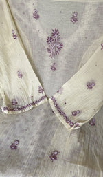 Yellow pure mul chanderi dupatta with scattered motifs