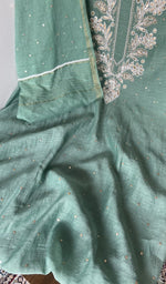 Front panel worked with badla work and beadwork