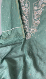 Gala and neckline, badla work and beadwork