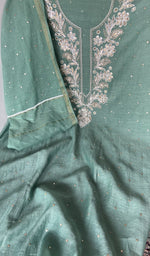 Badla work and beadwork along the panel