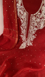 Badla work and beadwork along the panel
