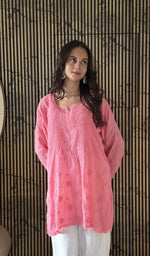 Chikankari work up close