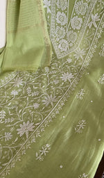 Kurta front laid out with the dupatta over it