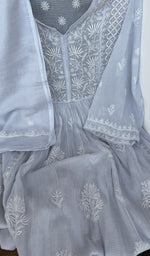 Second folded view of the powder blue kurta piece