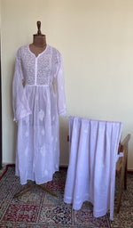 The set on the mannequin with its dupatta beside it