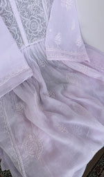 Close look at the neckline and yoke