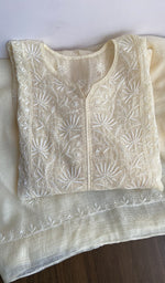 Second folded view of the cream kurta piece