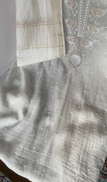 Front panel worked with beads, sequins, cutdana and zari