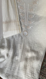 Beads, sequins, cutdana and zari along the panel