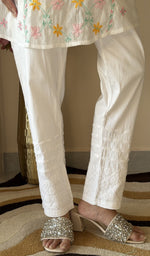 White pant on the model