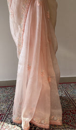 Saree border along the pleats