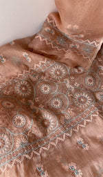 Border of the peach kurta piece
