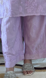Lavender co-ord set, worn by the model
