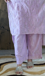 Embroidery detail on the co-ord set
