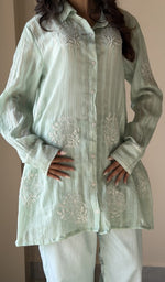 Chikankari work up close