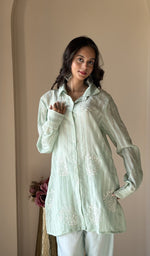 Mint Green co-ord set, close view