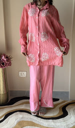 Chikankari work up close