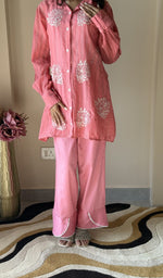 Coral Pink co-ord set, close view