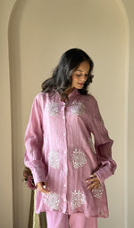 Orchid Pink co-ord set on the model