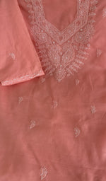 Coral cotton laid flat on the table
