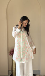 White short kurti on the model