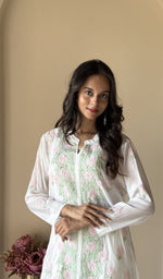 White short kurti on the model