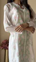 Chikankari work up close