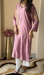 Dusty Mauve kurti, another angle