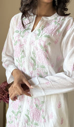 White short kurti, close view