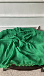 Bottom fabric draped over the stool