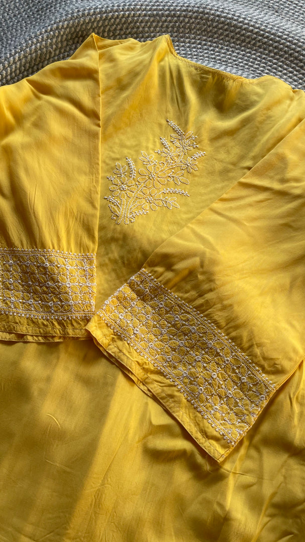 Women's Lucknowi Handcrafted Cotton Chikankari Kurti - HONC0301060