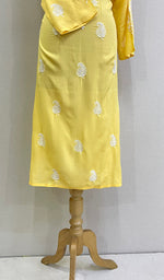 Load image into Gallery viewer, Reet Women&#39;s Lucknowi Handcrafted Cotton Chikankari Kurti - HONC0212000
