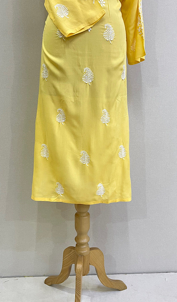 Reet Women's Lucknowi Handcrafted Cotton Chikankari Kurti - HONC0212000