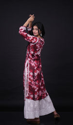 Load image into Gallery viewer, Aisha Women&#39;s Lucknowi Handcrafted Cotton Chikankari Kurti - HONC0174560