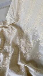 将图像加载到图库查看器中， Women's Lakhnavi Handcrafted Unstitched Cotton Chikankari Kurta Dupatta Set - HONC0362873