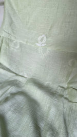 将图像加载到图库查看器中， Women's Lakhnavi Handcrafted Mul Chanderi Unstitched Chikankari Full Suit- HONC0345278