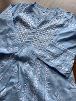 Load image into Gallery viewer, Women&#39;s Lakhnavi Handcrafted Cotton Chikankari Top - HONC0282137
