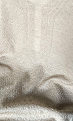 将图像加载到图库查看器中， Lucknowi Handcrafted Munga Silk Chikankari Unstitched Men&#39;s Kurta Fabric - HONC0302372

