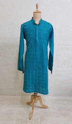 Load image into Gallery viewer, Men&#39;s Lucknowi Handcrafted Cotton Chikankari Kurta - NC0465027