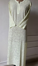 Load image into Gallery viewer, Green Chikankari kurti  

