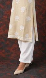 Women's Lucknowi Handcrafted Cotton Chikankari Kurti- HONC0392416