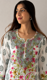 Cotton Chikankari Stitched Kurti nc04292