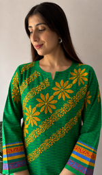 Cotton Chikankari Stitched Kurti HONC056069